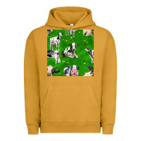 Pigment Peanut Butter holstein cows seamless pattern Urban Hoodie - BundleAndBundleShop