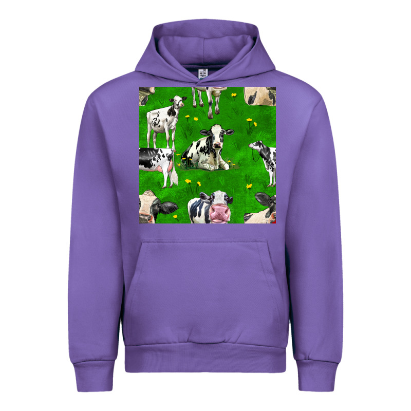 Holstein Cows Seamless Pattern Urban Hoodie by BundleAndBundleShop | Teevron