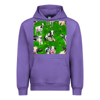 Tulip holstein cows seamless pattern Urban Hoodie - BundleAndBundleShop
