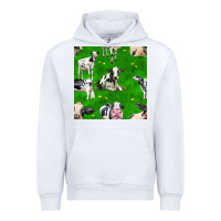 White holstein cows seamless pattern Urban Hoodie - BundleAndBundleShop