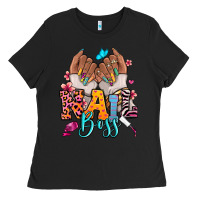 Black Afro woman nail boss Ladies Tee - RanaPortraitStore