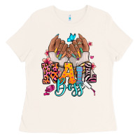 Bone Afro woman nail boss Ladies Tee - RanaPortraitStore