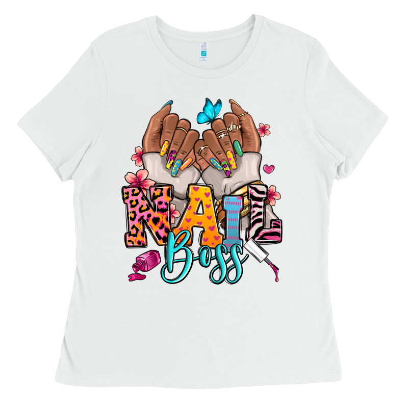 Afro Woman Nail Boss Ladies Tee by RanaPortraitStore | Teevron