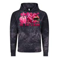 Cloud Black Tis' the season Football Breast Cancer Vintage Hoodie - NancyCooperArtShop