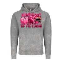 Cloud Rock Tis' the season Football Breast Cancer Vintage Hoodie - NancyCooperArtShop