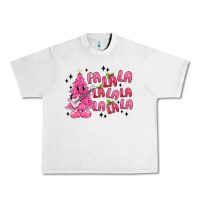 Lunar Rock pink christmas fa la la Urban Heavy Tee - MaliasSmallBusiness