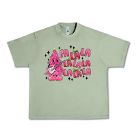 Oil Green pink christmas fa la la Urban Heavy Tee - MaliasSmallBusiness