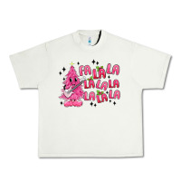 Pistachio pink christmas fa la la Urban Heavy Tee - MaliasSmallBusiness