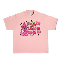 Salmon pink christmas fa la la Urban Heavy Tee - MaliasSmallBusiness