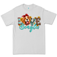 Dove Grey love beagles Premium Tee - Artiststas