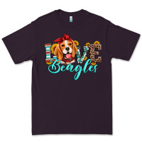Plum love beagles Premium Tee - Artiststas