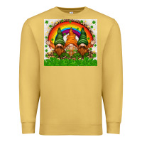 Antique Gold St. Patrick's Day gnomies tumbler Premium Sweatshirt - HowdyJamesFarm