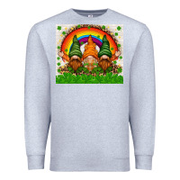 Heather Grey St. Patrick's Day gnomies tumbler Premium Sweatshirt - HowdyJamesFarm