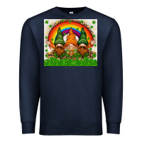 Navy St. Patrick's Day gnomies tumbler Premium Sweatshirt - HowdyJamesFarm