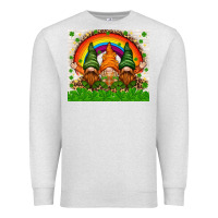 Oatmeal Heather St. Patrick's Day gnomies tumbler Premium Sweatshirt - HowdyJamesFarm