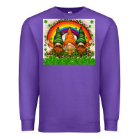 Purple St. Patrick's Day gnomies tumbler Premium Sweatshirt - HowdyJamesFarm