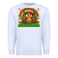 White St. Patrick's Day gnomies tumbler Premium Sweatshirt - HowdyJamesFarm