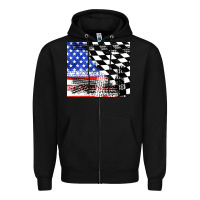 Black racing checkered flag tumbler tbs Zipper Hoodie - TumblerDesignByShophia