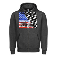 Charcoal Heather racing checkered flag tumbler tbs Zipper Hoodie - TumblerDesignByShophia