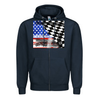 Navy racing checkered flag tumbler tbs Zipper Hoodie - TumblerDesignByShophia