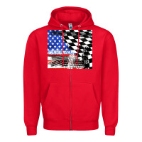 Red racing checkered flag tumbler tbs Zipper Hoodie - TumblerDesignByShophia
