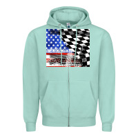 Seafoam racing checkered flag tumbler tbs Zipper Hoodie - TumblerDesignByShophia