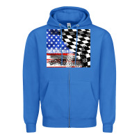 True Royal racing checkered flag tumbler tbs Zipper Hoodie - TumblerDesignByShophia