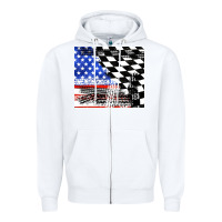 White racing checkered flag tumbler tbs Zipper Hoodie - TumblerDesignByShophia