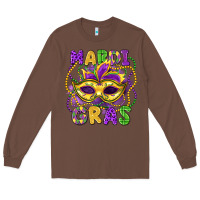 Chestnut mardi gras mask Long Sleeve Tee - LillyAllenDesigns