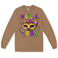 Toasted Coconut mardi gras mask Long Sleeve Tee - LillyAllenDesigns