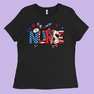 American Nurse Ladies Tee Designed By Bundleandbundleshop