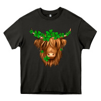 Asphalt St. Patrick’s Day Long Hair Shaggy Cow Heavy Core Tee - Jasminsmagicworld