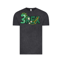 Vintage Black three rex Vintage Tee - MaliasSmallBusiness