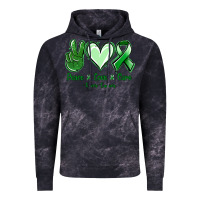 Cloud Black Peace love cure Liver Cancer Vintage Hoodie - NancyCooperArtShop