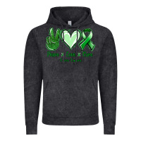 Vintage Black Peace love cure Liver Cancer Vintage Hoodie - NancyCooperArtShop