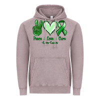 Vintage Zinc Peace love cure Liver Cancer Vintage Hoodie - NancyCooperArtShop
