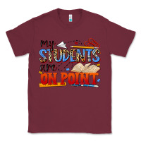 Burgundy my students are on point Classic Tee - NancyCooperArtShop
