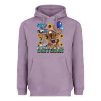 Lavender My first Birthday baby cow sunflower Heavyweight Hoodie - HowdyJamesFarm