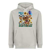 Moon Dust My first Birthday baby cow sunflower Heavyweight Hoodie - HowdyJamesFarm