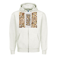 Oatmeal Heather mother's day mimi leopard tumbler tbs Zipper Hoodie - TumblerDesignByShophia
