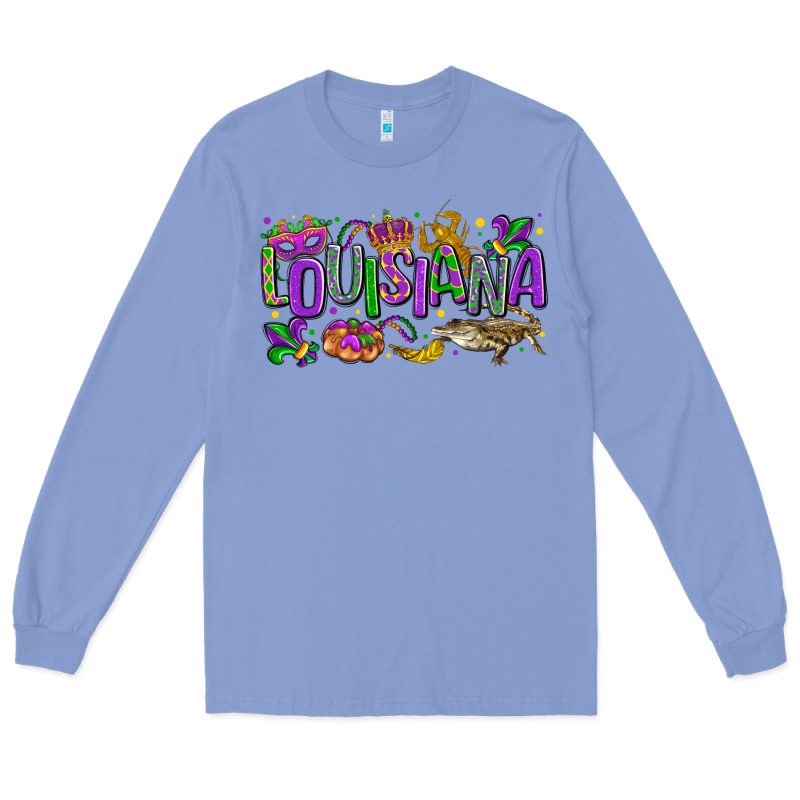 Louisiana Mardi Gras Long Sleeve Tee by LillyAllenDesigns | Teevron