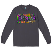 Smoke louisiana mardi gras Long Sleeve Tee - LillyAllenDesigns