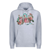 Heather Grey Blessed Nurse Premium Hoodie - CowGirlArtShop