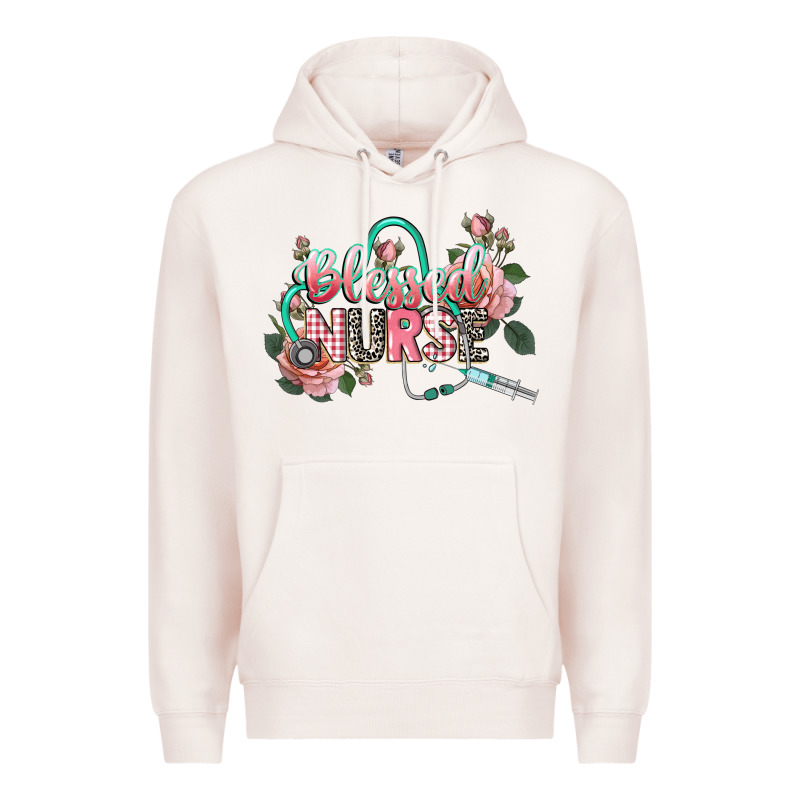 Blessed Nurse Premium Hoodie by CowGirlArtShop | Teevron