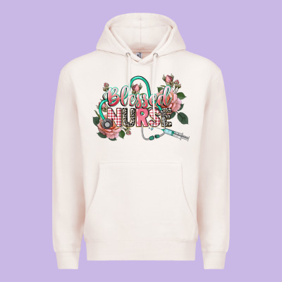 Blessed Nurse Premium Hoodie Designed By Cowgirlartshop