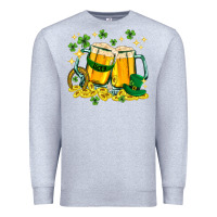 Heather Grey St. Patrick's Day beer Premium Sweatshirt - HowdyJamesFarm