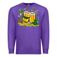 Purple St. Patrick's Day beer Premium Sweatshirt - HowdyJamesFarm