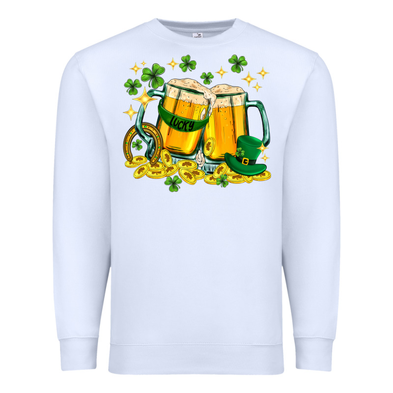 St. Patrick's Day Beer Premium Sweatshirt by HowdyJamesFarm | Teevron