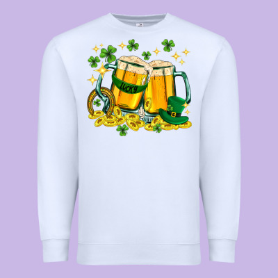 St. Patrick's Day Beer Premium Sweatshirt Designed By Howdyjamesfarm