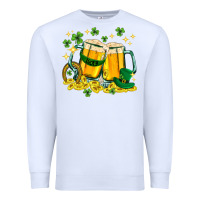 White St. Patrick's Day beer Premium Sweatshirt - HowdyJamesFarm
